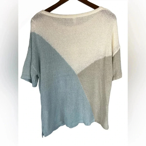 NWT Wishlist Tri-color stripe Sweter Size M - Picture 3 of 11